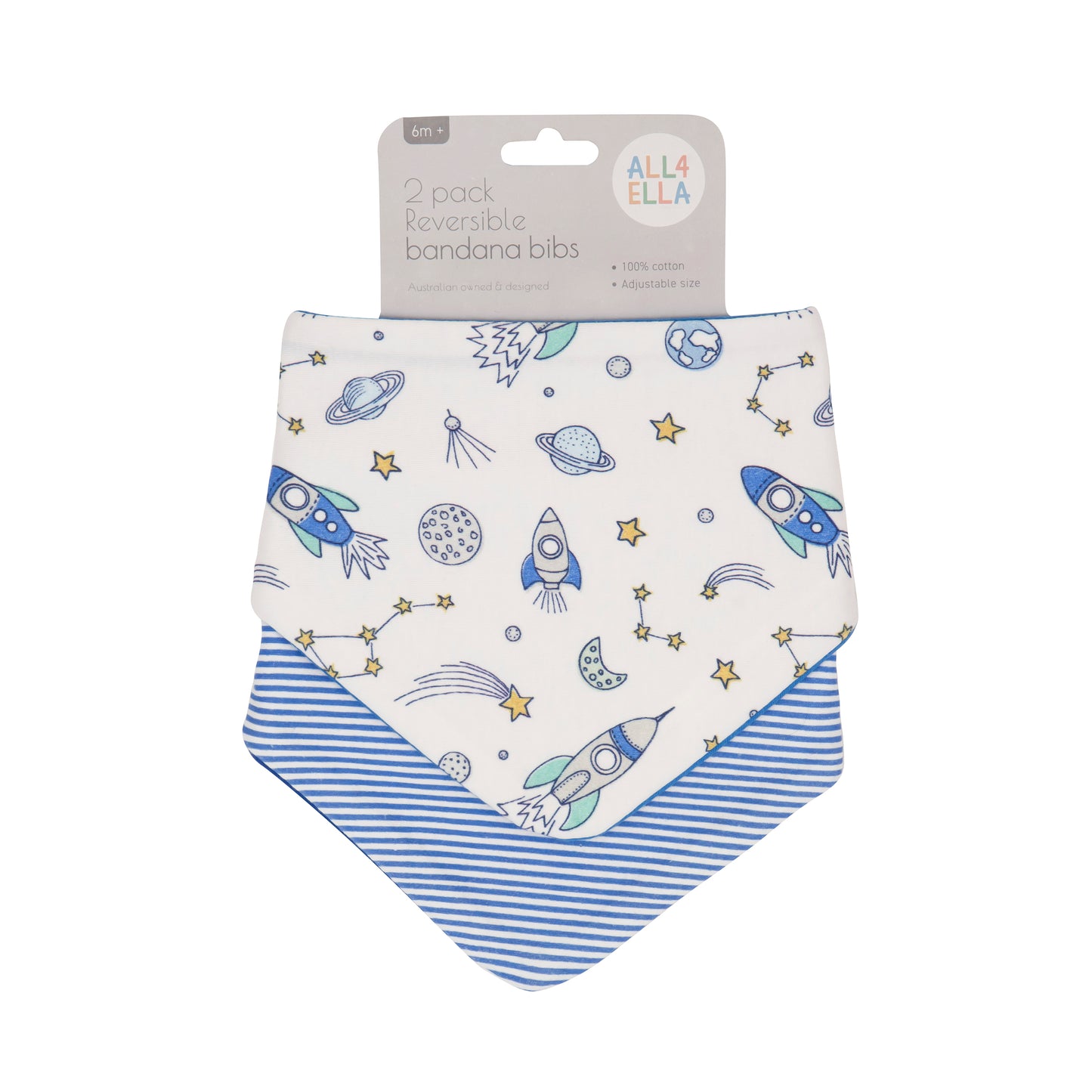 All 4 Ella Bandana Bibs 2 Pack – Various