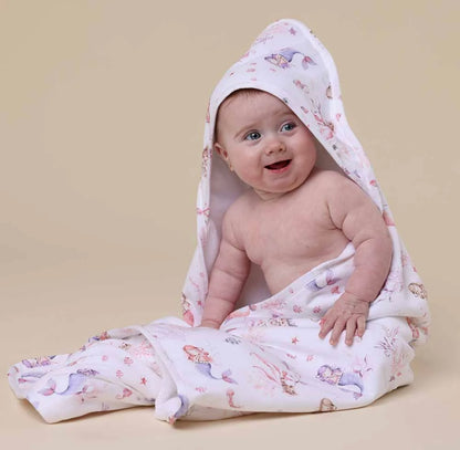 Snuggle Hunny Mermaid Hooded Baby Towel