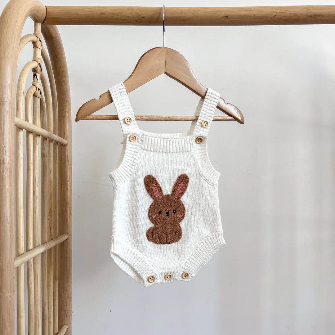 Blossom & Pear Boucle Bunny Singlet Knit Romper