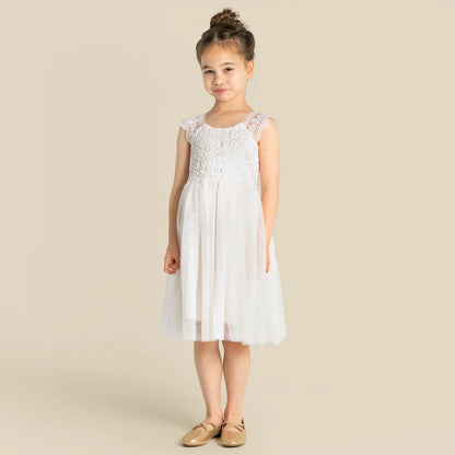 Designer Kidz Angie Lace Bodice Dress