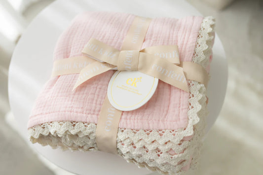 Confetti Kidz Classic Muslin Blanket Soft Pink