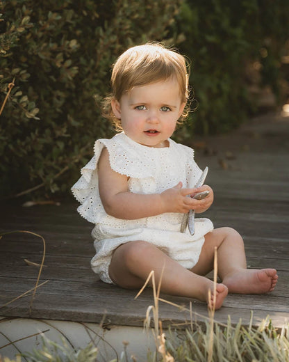 Bébé by Minihaha Broderie Occasion Bodysuit Cloud
