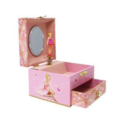 Pink Poppy Ballerina Musical Jewellery Box Small