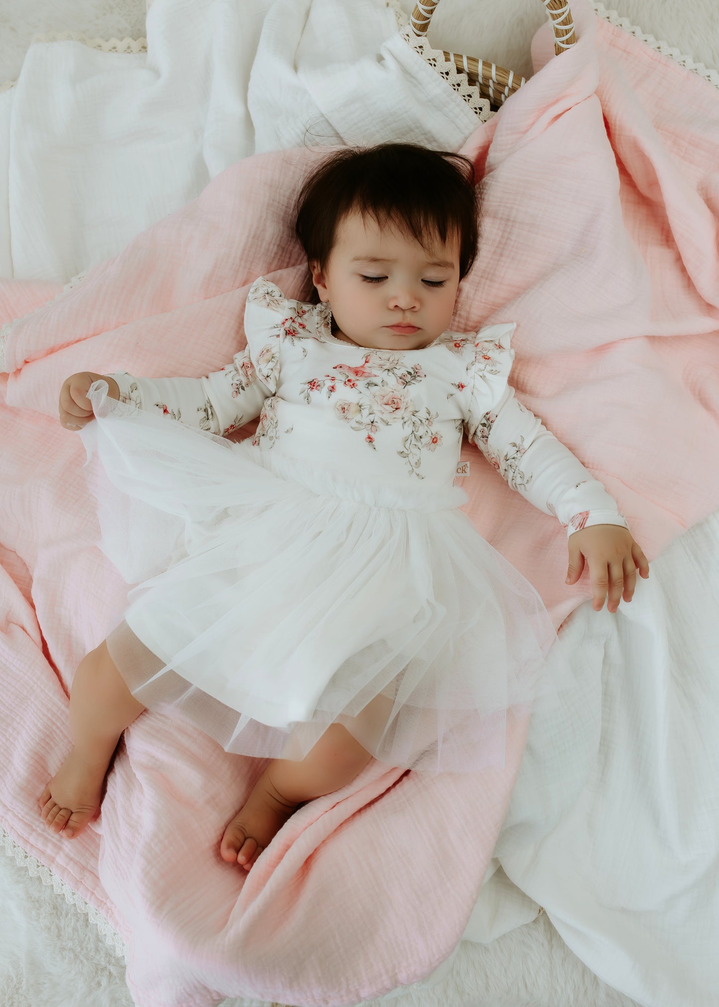 Confetti Kidz Rose Garden Onesie Tutu Dress