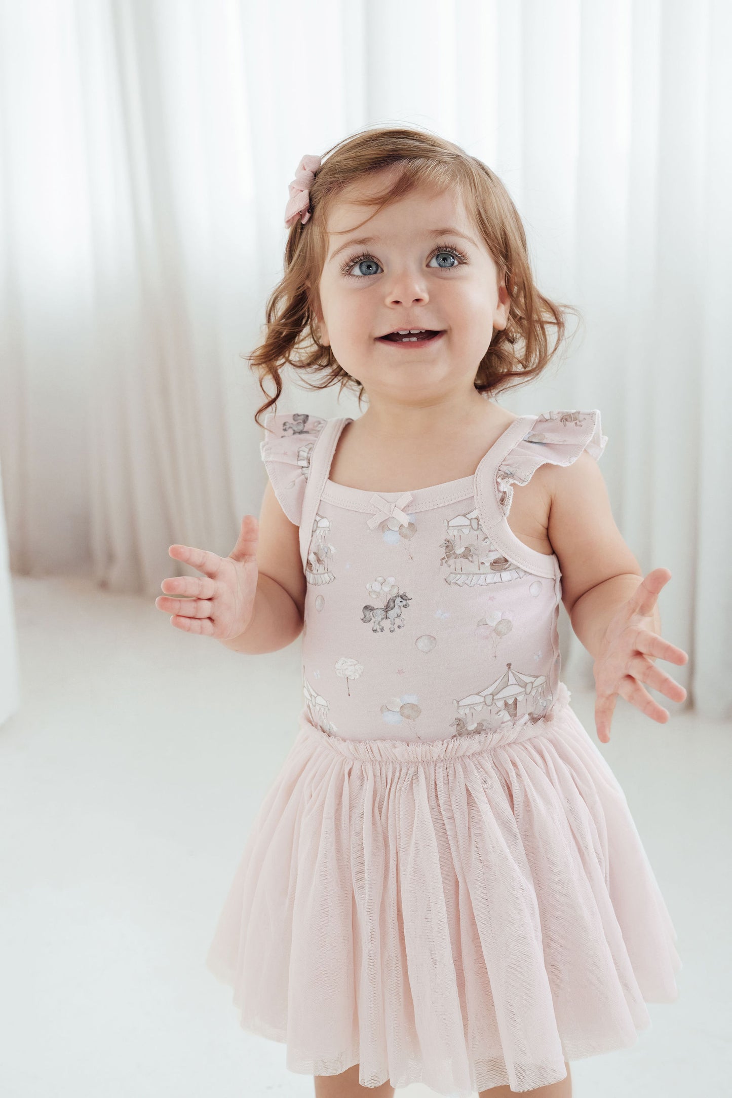 Aster & Oak Carousel Ponies Tutu Dress