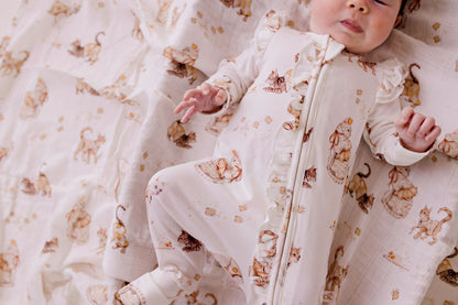 Confetti Kidz Royal Whiskers Bamboo Zipsuit