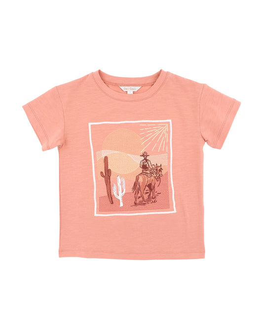 Fox & Finch Desert Dust Abstract Oasis Horse Tee