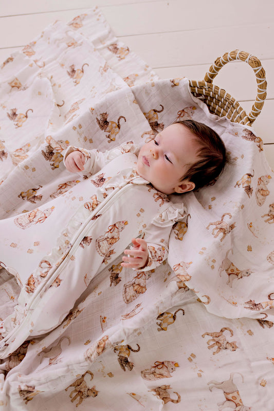Confetti Kidz Royal Whiskers Bamboo Zipsuit