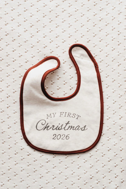 Bencer & Hazelnut ‘My First Christmas’ Bib PREORDER