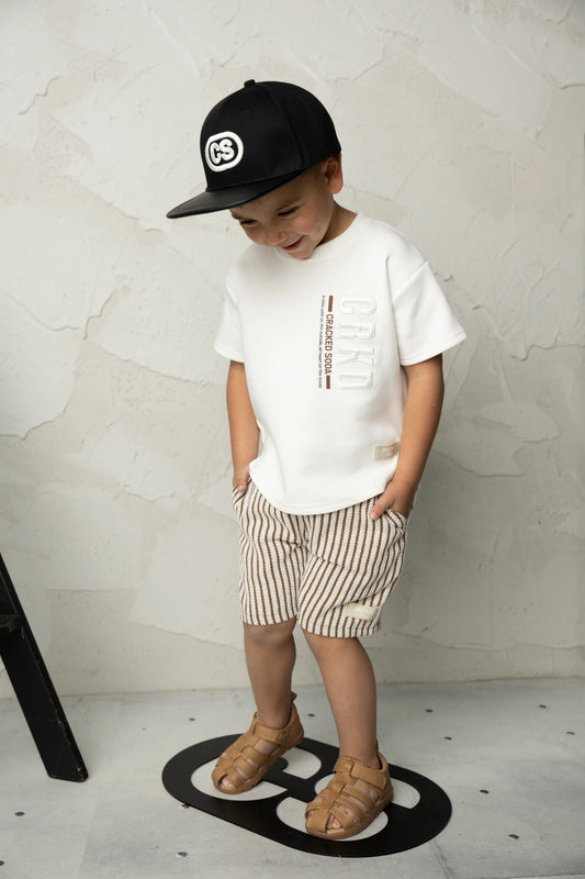 Cracked Soda Elias CRKD Tee White
