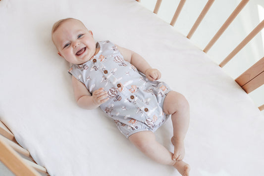 Aster & Oak Flying Friends Bubble Romper