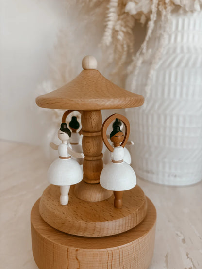 Blossom & Pear Heirloom Wooden Carousel Ballerina