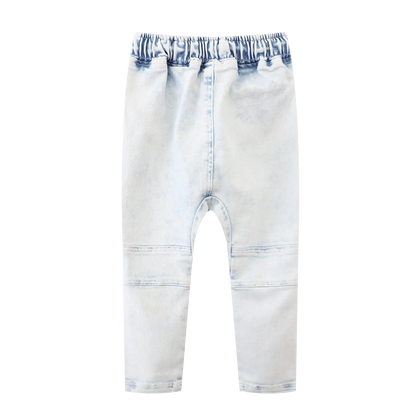 Cracked Soda Mateo Embossed Denim Jeans Blue