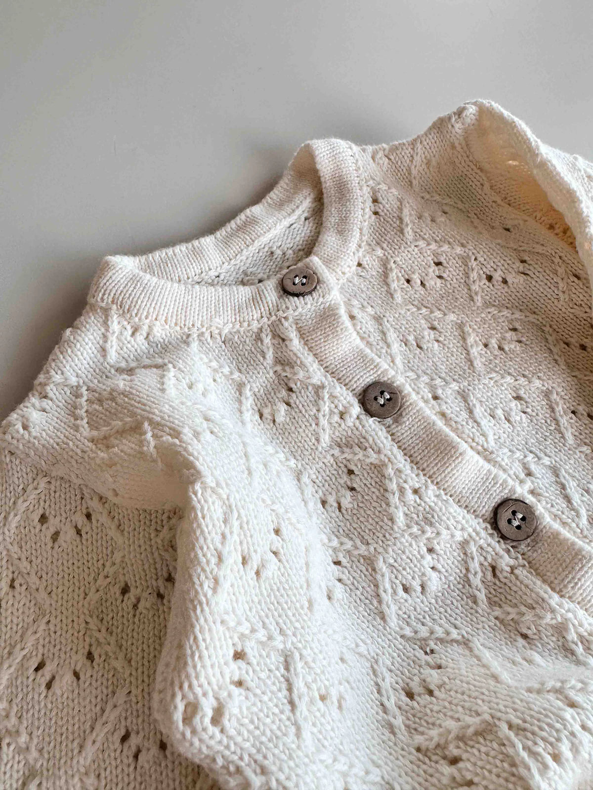 Freckles The Label Mila Pointelle Full Romper Snow