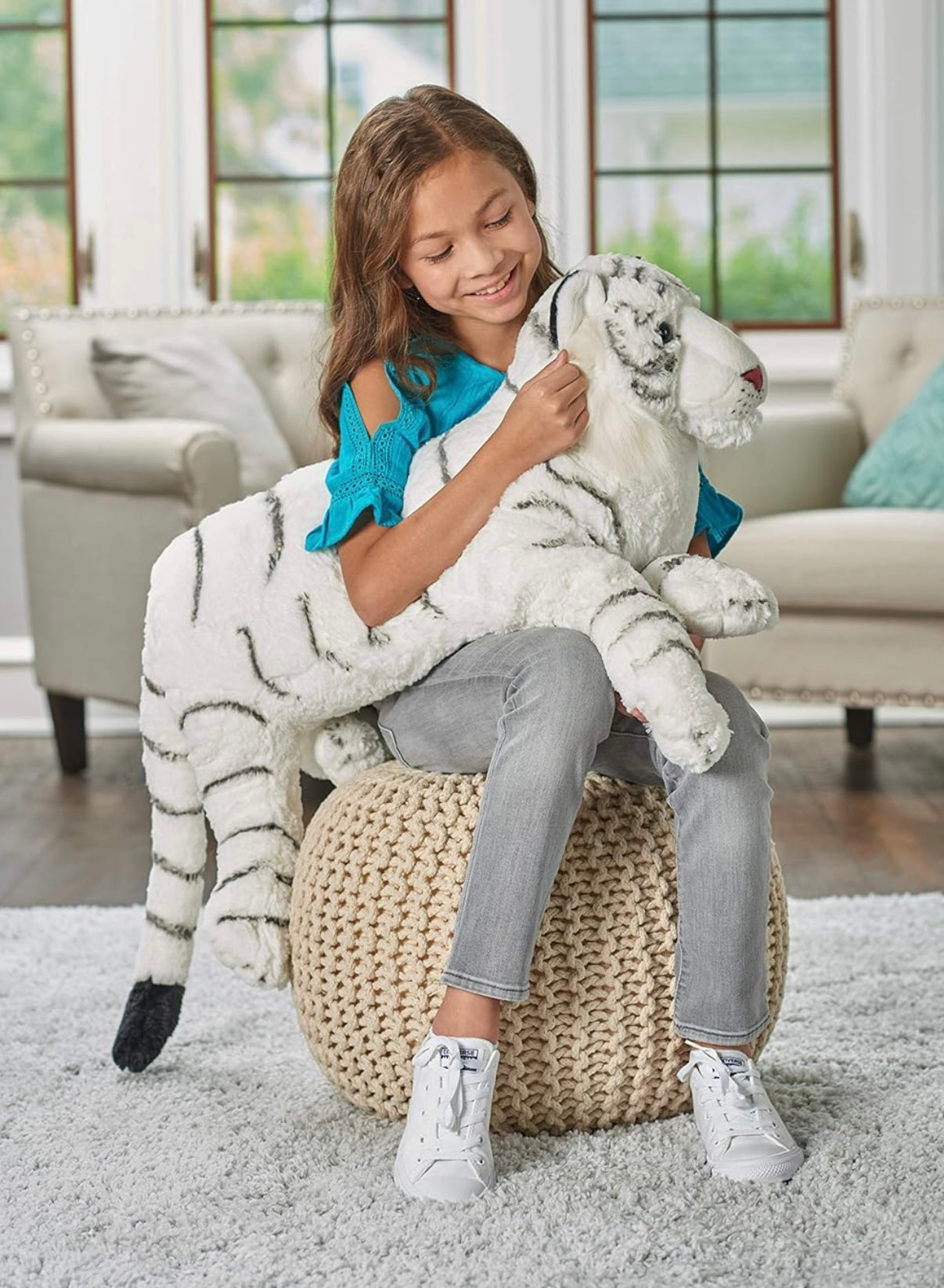 Wild Republic Cuddlekins Jumbo White Tiger