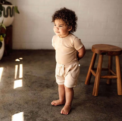 Snuggle Hunny Pebble Short Sleeve Bodysuit