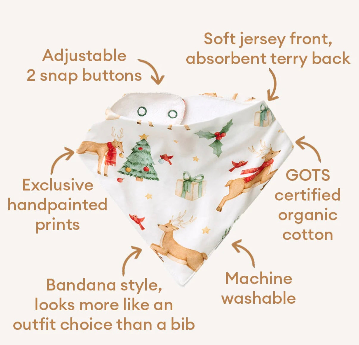 Snuggle Hunny Prancer & Friends Dribble Bib