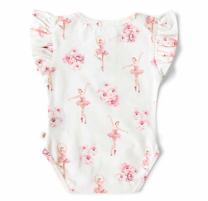 Snuggle Hunny Ballerina Short Sleeve Bodysuit