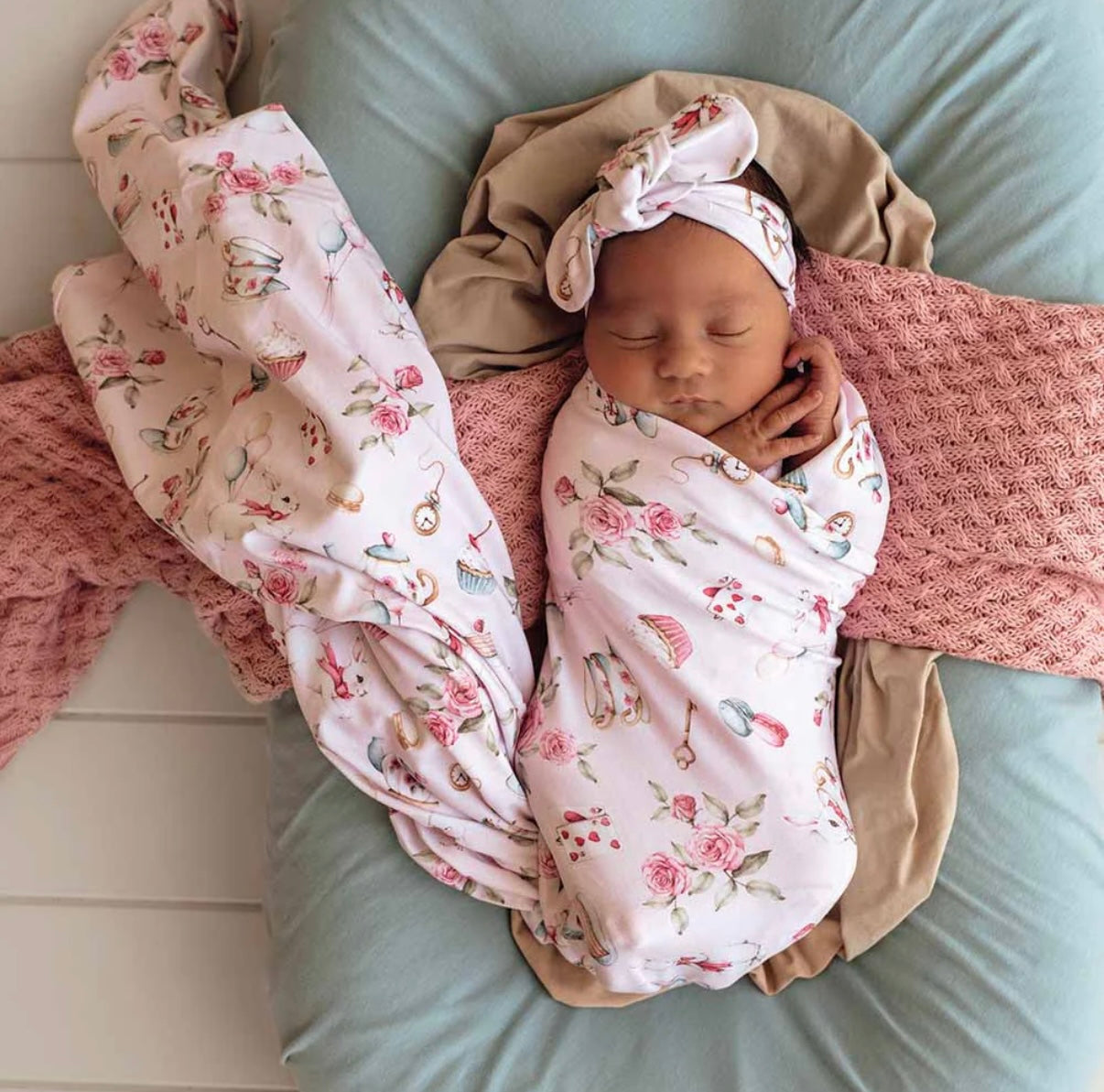 Snuggle Hunny Wrap & Topknot Set – Various