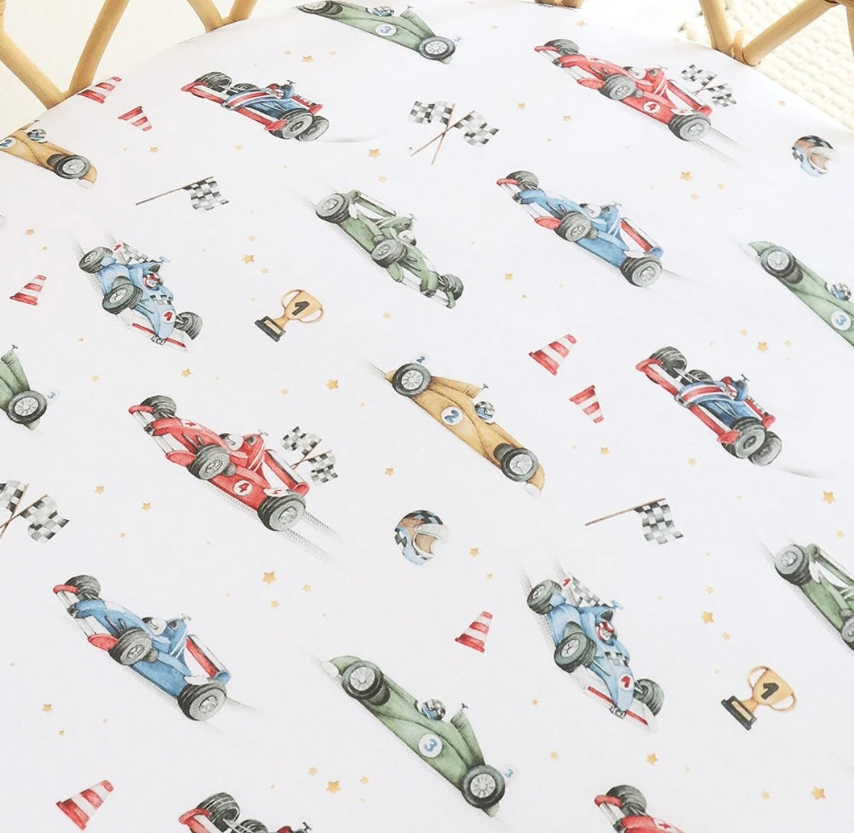 Snuggle Hunny Little Racers Bassinet / Change Pad Cover