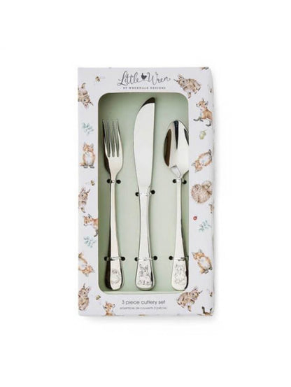 Wrendale 3 Piece Cutlery Set