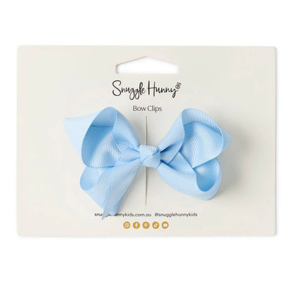 Snuggle Hunny Baby Blue Hair Clip Bow