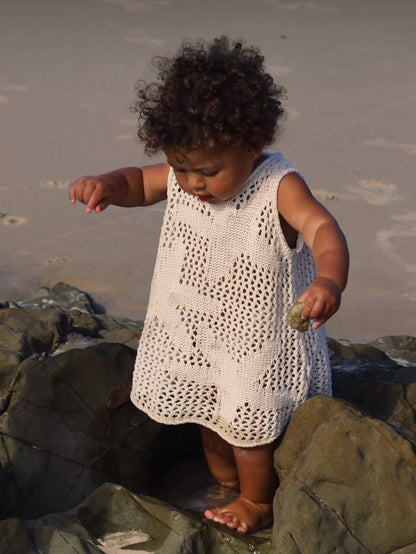 Belle & Sun Crochet Sea Dress Natural
