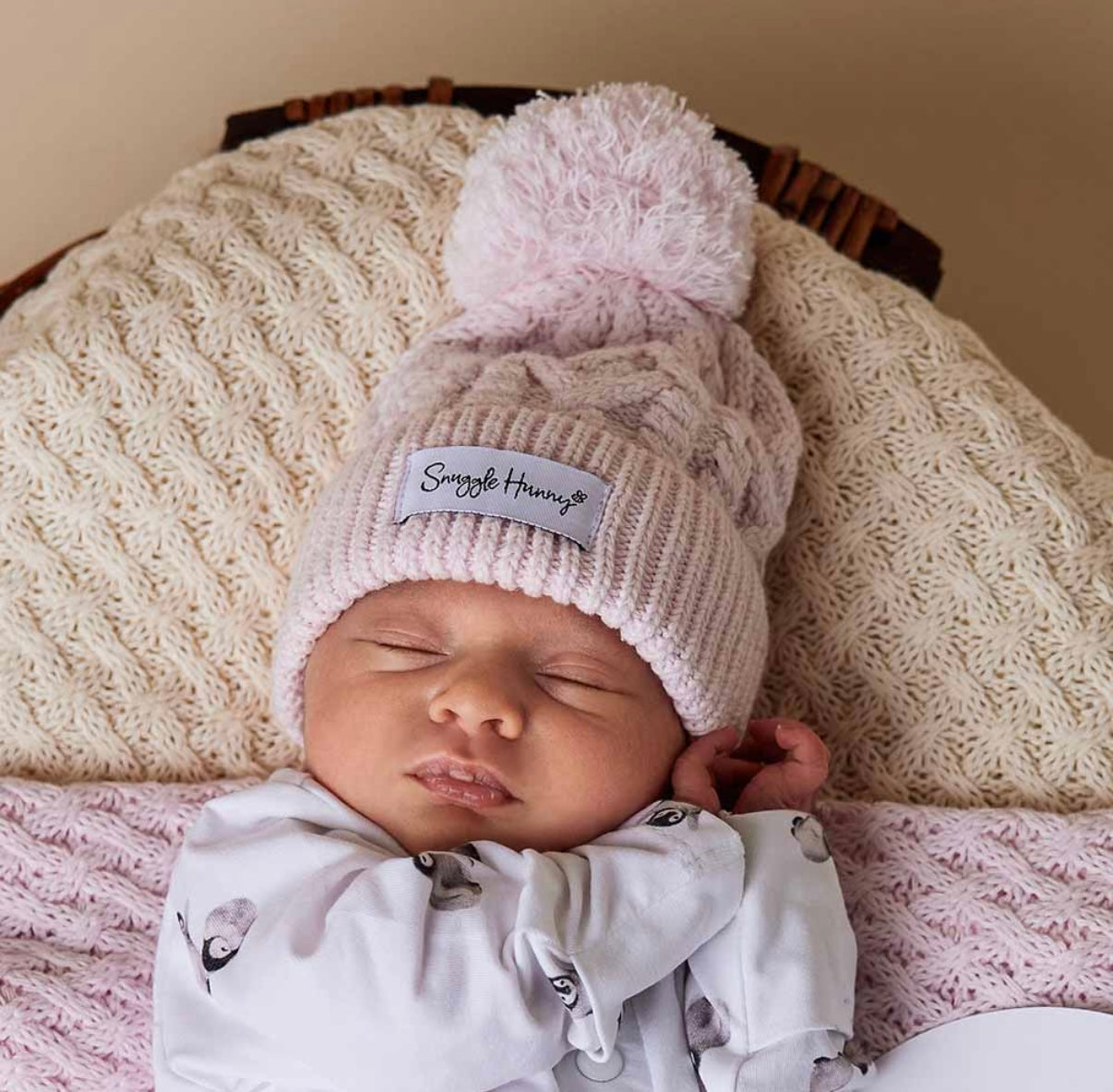 Snuggle Hunny Knit Beanie Blush Pink