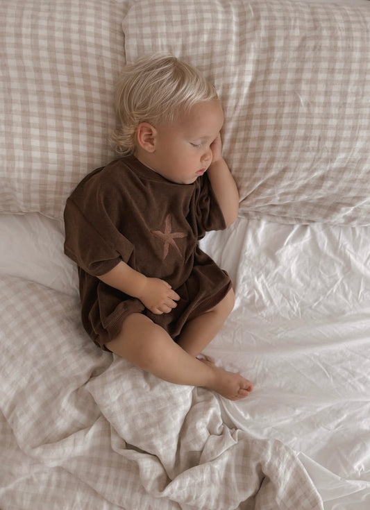 Belle & Sun Terry Romper Sea Star