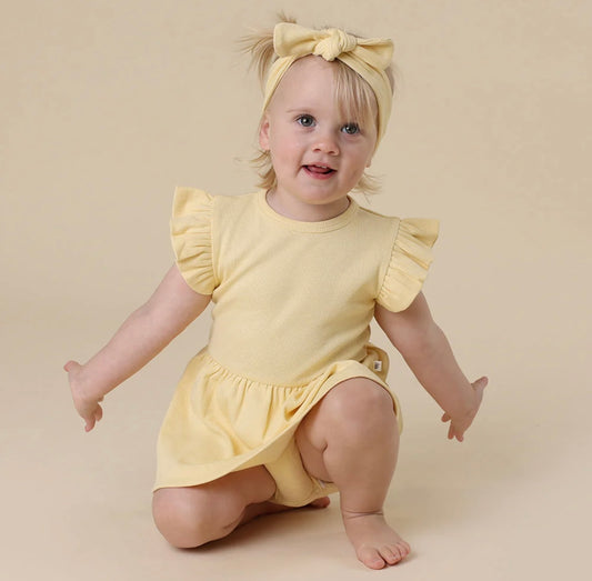 Snuggle Hunny Sunlight Short Sleeve Dress