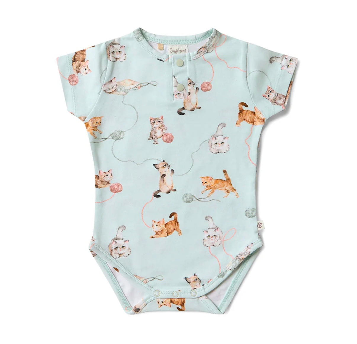 Snuggle Hunny Kittens Short Sleeve Bodysuit