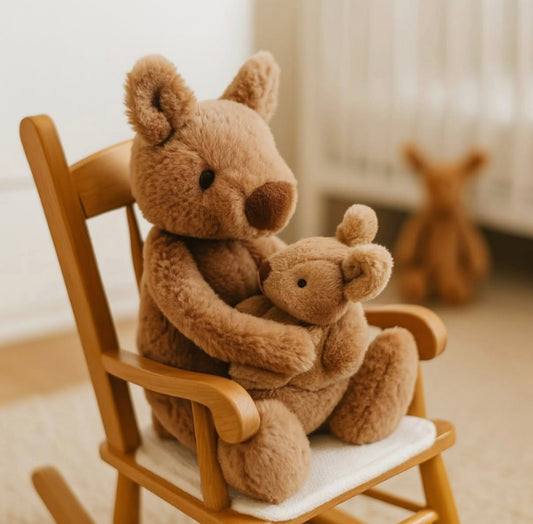 Petite Vous Koko Kangaroo & Baby Jojo Soft Toy