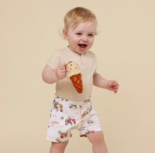 Snuggle Hunny Diggers & Tractors Shorts