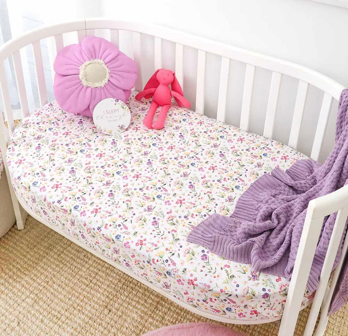 Snuggle Hunny Gracie Fitted Cot Sheet