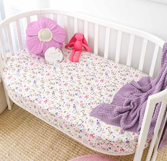 Snuggle Hunny Gracie Fitted Cot Sheet