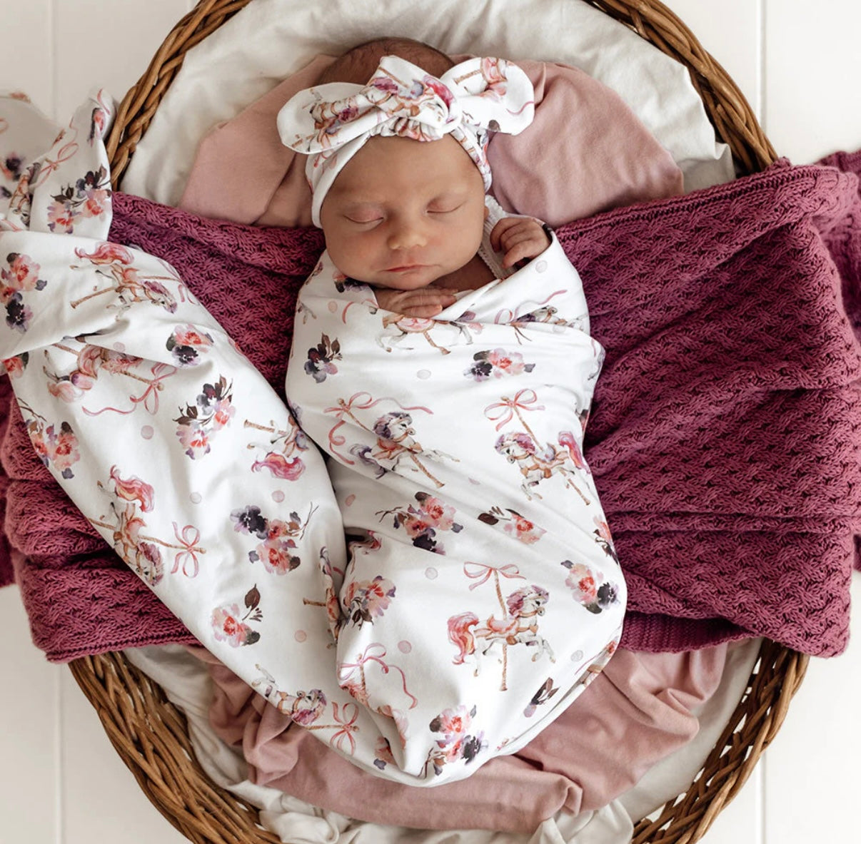 Snuggle Hunny Wrap & Topknot Set – Various