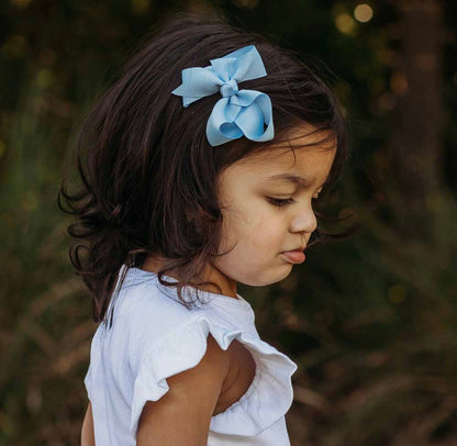 Snuggle Hunny Baby Blue Hair Clip Bow