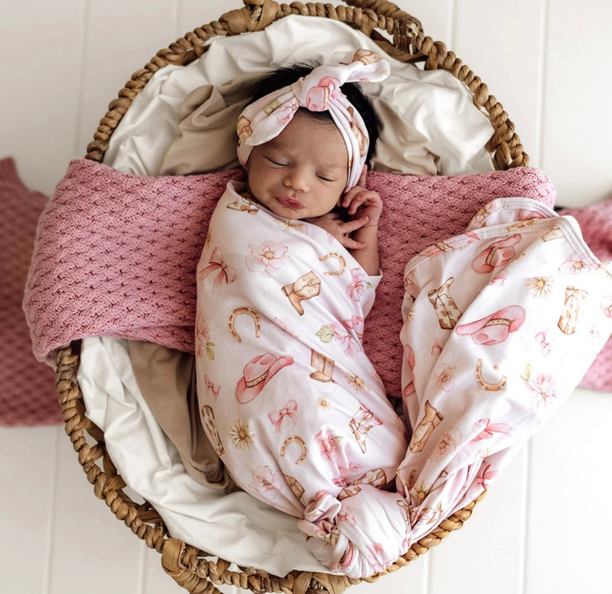 Snuggle Hunny Wrap & Topknot Set – Various