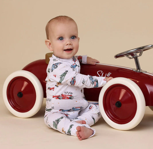 Snuggle Hunny Little Racers Snugglesuit Convertible Romper