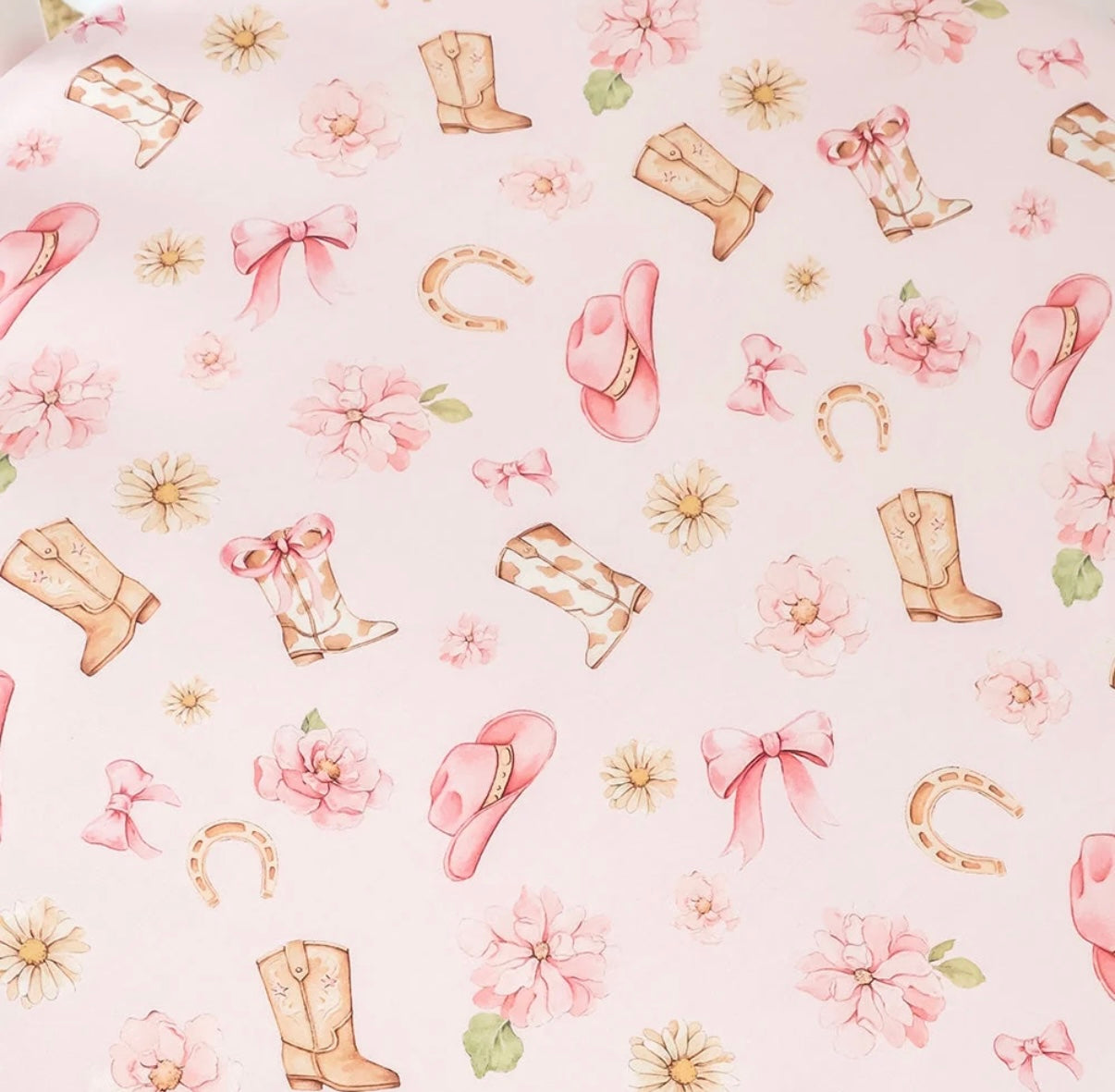 Snuggle Hunny Boots & Bows Fitted Cot Sheet