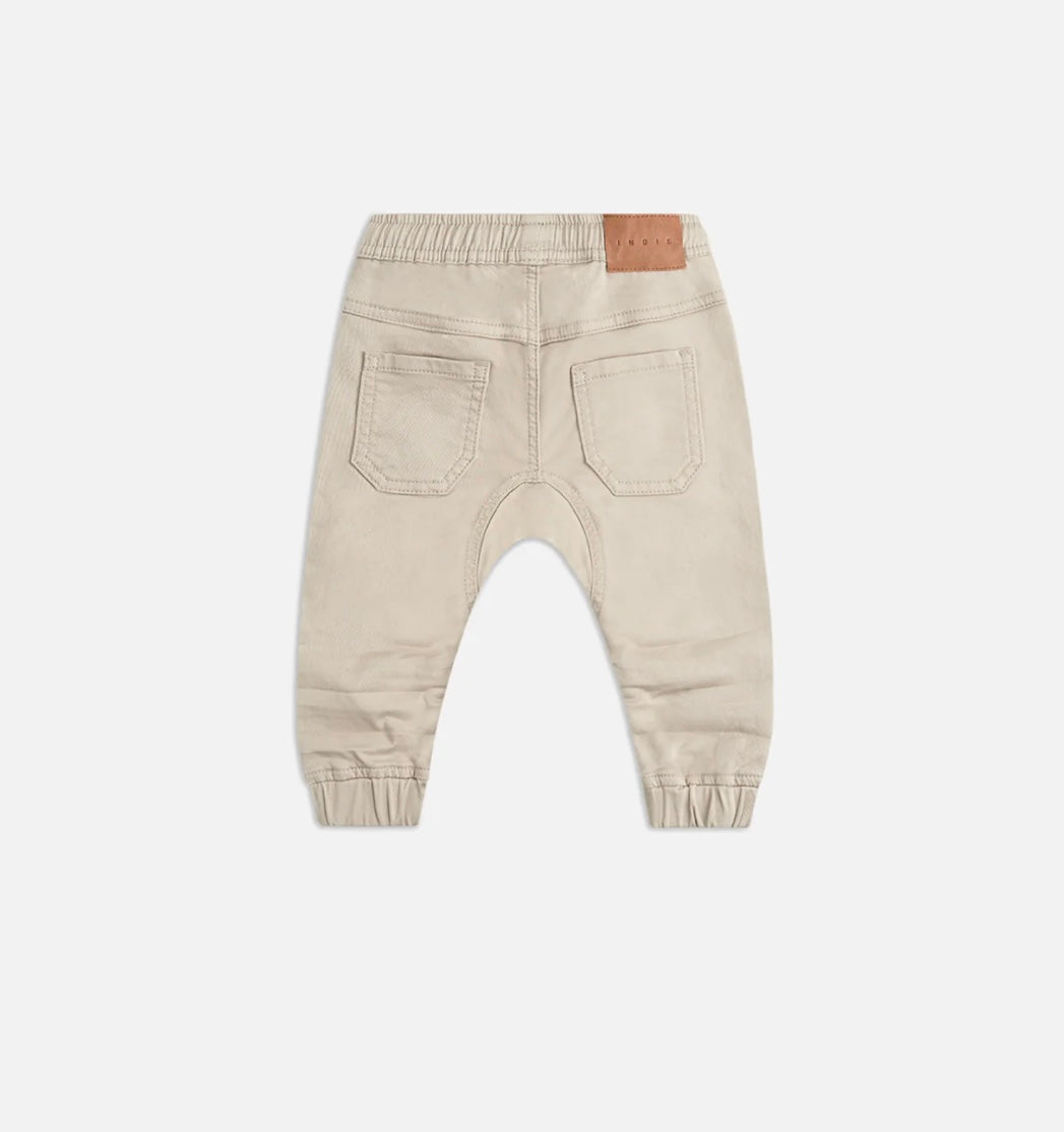 Indie Kids Arched Drifter Pant New Stone