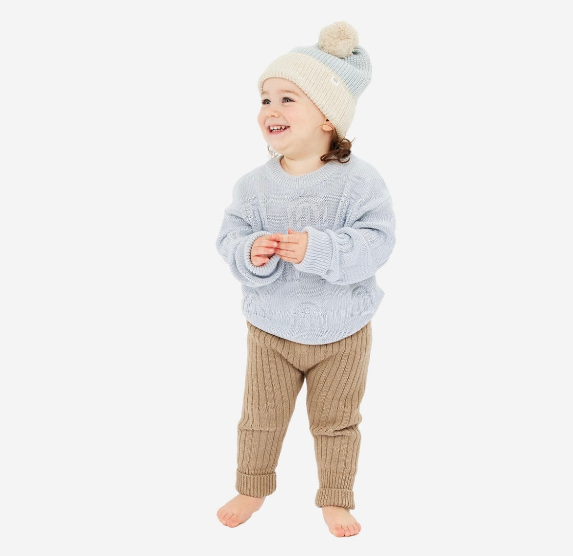 Kynd Baby Rainbow Knit Jumper Sky Blue