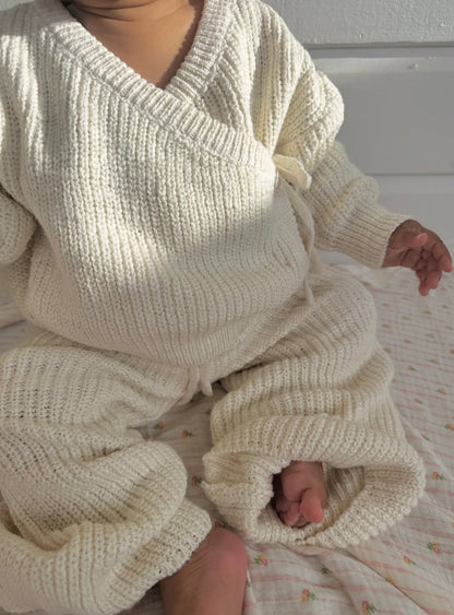 Dove & Leo Kimono Knit Set Milk