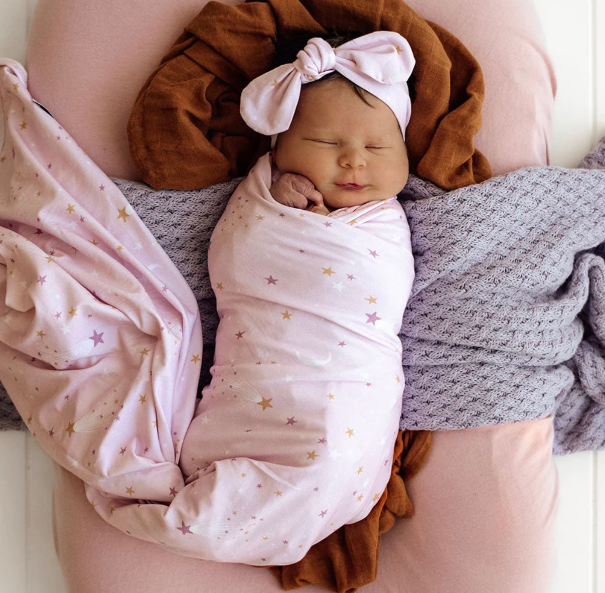 Snuggle Hunny Wrap & Topknot Set – Various