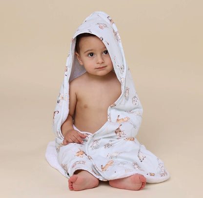 Snuggle Hunny Kittens Hooded Towel