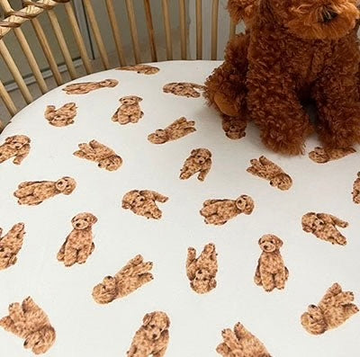 Smitten Bub Co Cavoodle Fitted Cot Sheet