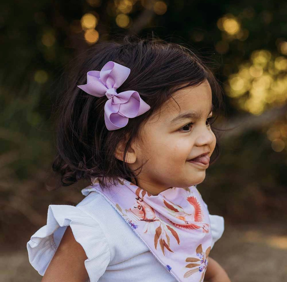 Snuggle Hunny Lilac Hair Clip Bow