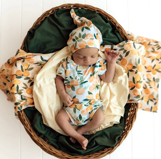 Snuggle Hunny Sunny Citrus Short Sleeve Bodysuit