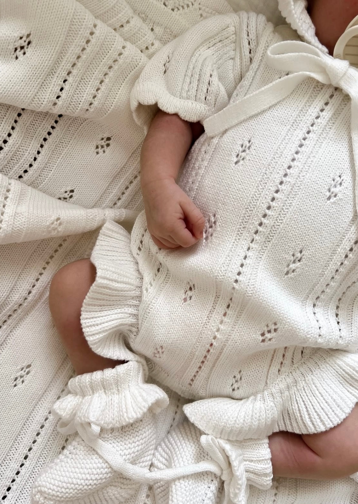 Blossom & Pear Margot Knit Romper Milk