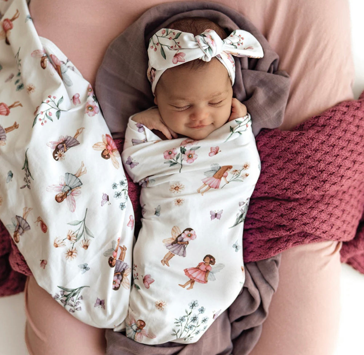 Snuggle Hunny Wrap & Topknot Set – Various